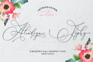 Alindiya Sophy: A Romantic Script Typeface for Crafters