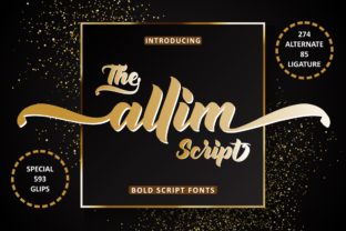 Allim: A Bold Script Typeface for Modern Editorial Design