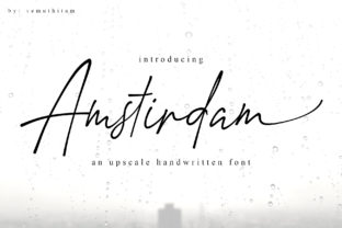 Amstirdam: A Free-Flowing Script Font for Makers