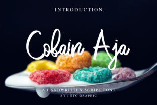 Cobain Aja: The Energetic Script Font for Makers