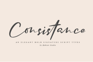Consistance Font for Elegant Handmade Designs
