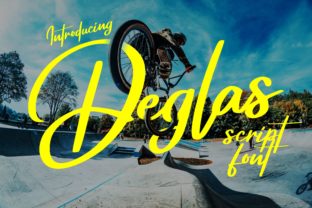 Deglas: A Modern Script Font for Makers
