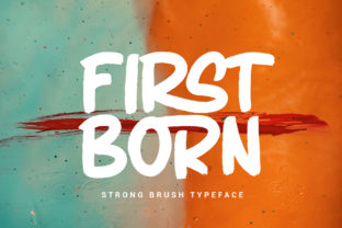 Firstborn Font for Handmade Product Design