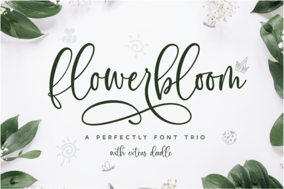 Flowerbloom: A Playful Script Font for Spring Crafts
