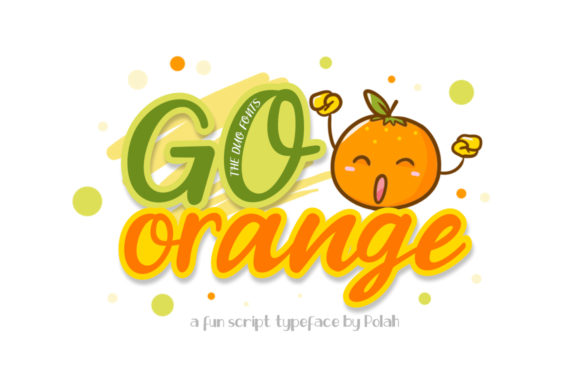 Go Orange Script Typeface for Crafters