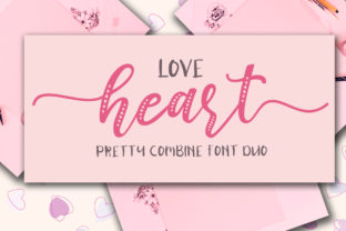 Love Heart Duo: A Handwritten Font for Makers