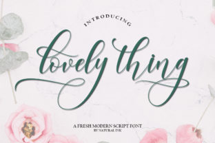Lovely Thing Font for Editorial Design