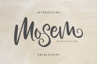 Mosem: A Script Handwritten Font for Editorial Design