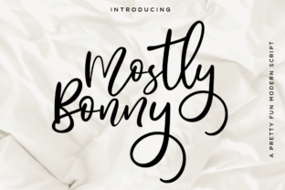 Mostly Bonny Font: A Playful Script for Branding