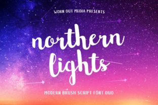 Northern Lights Script Font for Digital Design