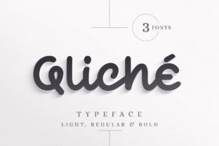 Qliché: A Versatile Monoline Script Typeface for Web Design