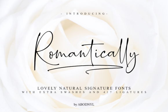 Romantically Script Font for Elegant Branding