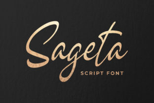 Sageta: The Luxury Script Font for Makers