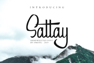 Sattay: A Modern Script Font for Editorial Design