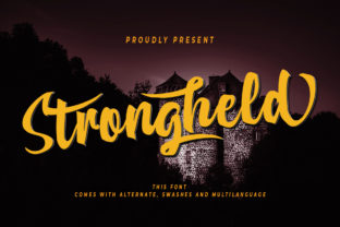 Strongheld Font for Handmade Product Design