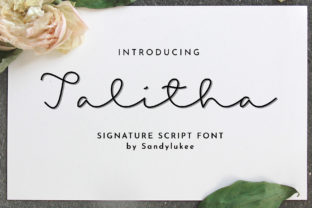 Talitha: A Romantic Script Handwritten Font for Makers
