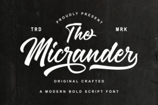 The Micrander: A Playful Script Font for Makers