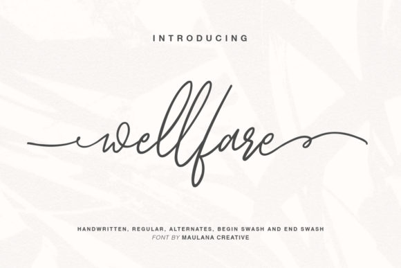 Wellfare Font for Modern Handmade Branding