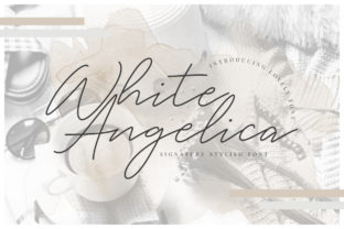 White Angelica Font for Modern Campaign Design