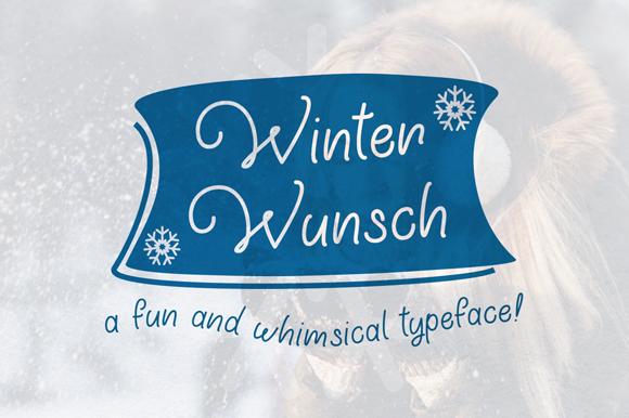 Winter Wunsch Font for Festive Handmade Designs